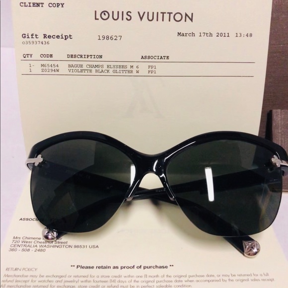 Louis Vuitton Violette Sunglasses - Picture 5 of 8